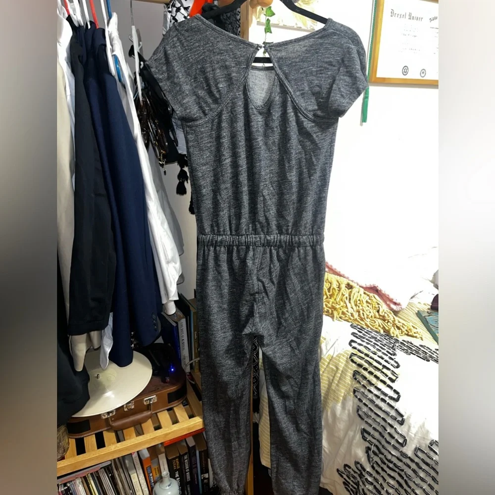 Comfy sweat jumpsuit romper - Picture 2 of 2